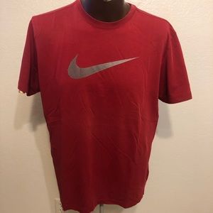Red Nike Dri-fit tee